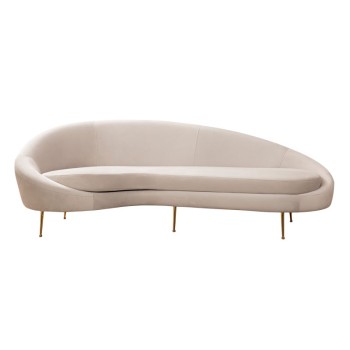 Καναπές Τριθέσιος δεξιά γωνία Art Maison Berlin - Beige (255x120x85εκ)