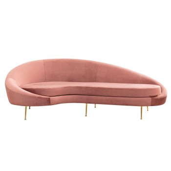 Καναπές Τριθέσιος δεξιά γωνία Art Maison Berlin - Pink (255x120x85εκ)