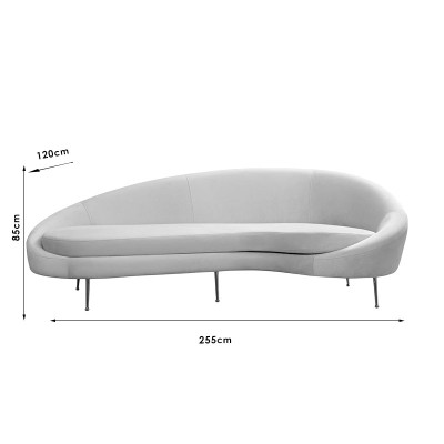 Καναπές Τριθέσιος αριστερή γωνία Art Maison Berlin - Beige (255x120x85εκ)