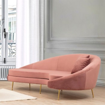 Καναπές Τριθέσιος αριστερή γωνία Art Maison Berlin - Pink (255x120x85εκ)