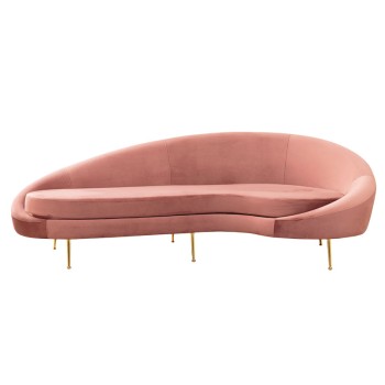 Καναπές Τριθέσιος αριστερή γωνία Art Maison Berlin - Pink (255x120x85εκ)