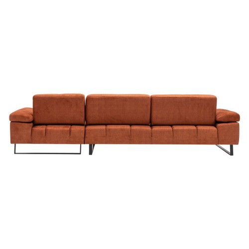 Γωνιακός καναπές αριστερή γωνία Art Maison Bucharest - Orange (314x174x83εκ)