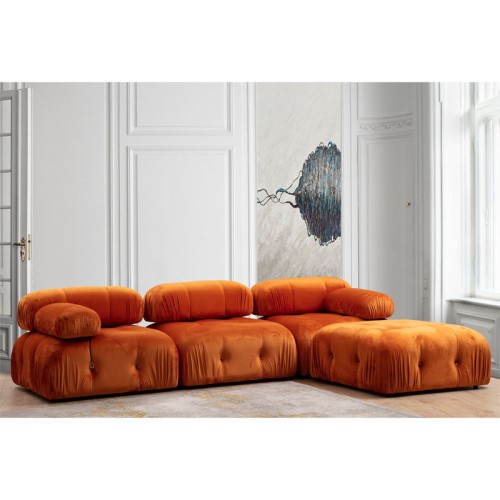 Πολυμορφικός καναπές Art Maison Vienna - Orange (288/190x73εκ)
