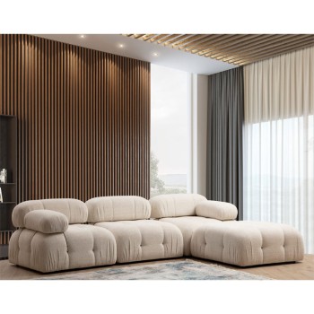 Πολυμορφικός καναπές Art Maison Vienna - Cream (288/190x73εκ)