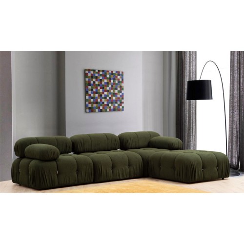 Πολυμορφικός καναπές Art Maison Vienna - Green (288/190x73εκ)