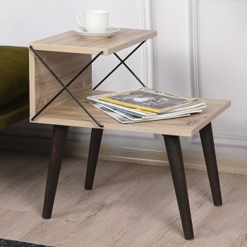 Κομοδίνο Art Maison Olbia - Natural Walnut (50x40x55εκ.)