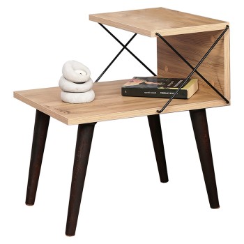 Κομοδίνο Art Maison Olbia - Natural Walnut (50x40x55εκ.)