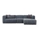 Γωνιακός καναπές αριστερή γωνία Art Maison Madrid - Charcoal (299x160x73εκ)