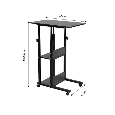 Βοηθητικό τραπέζι Art Maison Miramonte - Walnut Black (60x40x86εκ.)