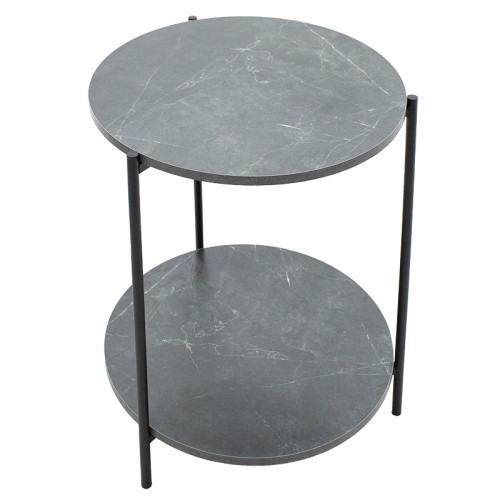 Βοηθητικό τραπέζι Art Maison Ιμπέρια - Gray (Φ48x60cm)