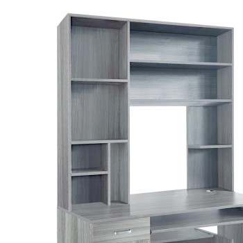Γραφείο με βιβλιοθήκη Art Maison Jamul - Grey (120x55x182εκ.)