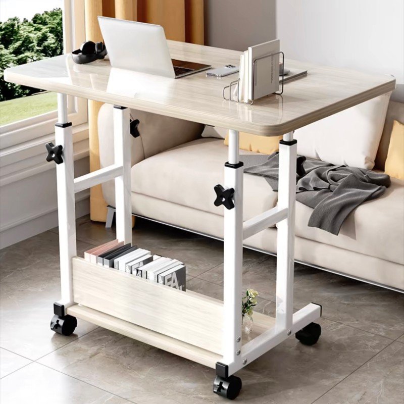 Γραφείο τροχήλατο Art Maison Klefki MDF-metal σε φυσικό-λευκό απόχρωση 60x40x68εκ Γραφείο τροχήλατο Art Maison Klefki MDF-metal σε φυσικό-λευκό απόχρωση 60x40x68εκ
