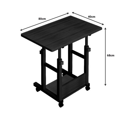 Γραφείο τροχήλατο Art Maison Klefki MDF-metal σε φυσικό-λευκό απόχρωση 60x40x68εκ Γραφείο τροχήλατο Art Maison Klefki MDF-metal σε φυσικό-λευκό απόχρωση 60x40x68εκ