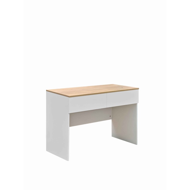 Γραφείο εργασίας Art Maison Jolteon με συρτάρια mdf σε oak με λευκή απόχρωση 100x50x75εκ