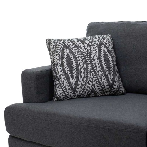 Γωνιακός καναπές Art Maison Ρώμη - Charcoal (185x140x70εκ)