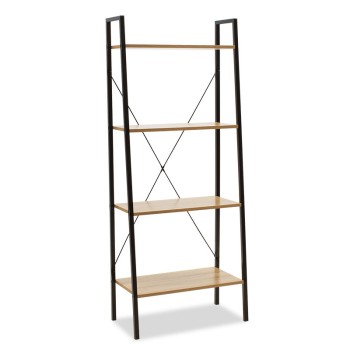 Βιβλιοθήκη Art Maison Linden - Natural Black (60x23x145,5εκ.) Βιβλιοθήκη Art Maison Linden - Natural Black (60x23x145,5εκ.)