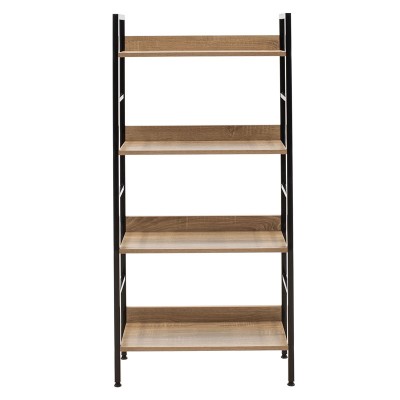 Βιβλιοθήκη Art Maison Linden - Natural Black (60x28x125,5εκ.) Βιβλιοθήκη Art Maison Linden - Natural Black (60x28x125,5εκ.)