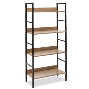 Βιβλιοθήκη Art Maison Linden - Natural Black (60x28x125,5εκ.) Βιβλιοθήκη Art Maison Linden - Natural Black (60x28x125,5εκ.)