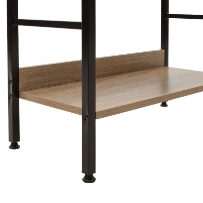 Βιβλιοθήκη Art Maison Linden - Natural Black (60x28x125,5εκ.) Βιβλιοθήκη Art Maison Linden - Natural Black (60x28x125,5εκ.)