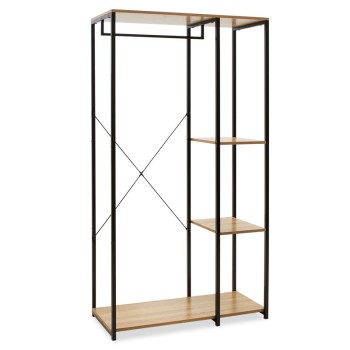 Έπιπλο εισόδου-ντουλάπα Art Maison Watsonville - Natural Black (90,5x41x167εκ.)