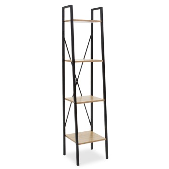 Βιβλιοθήκη Art Maison Linden - Natural Black (34x32,5x148εκ.) Βιβλιοθήκη Art Maison Linden - Natural Black (34x32,5x148εκ.)