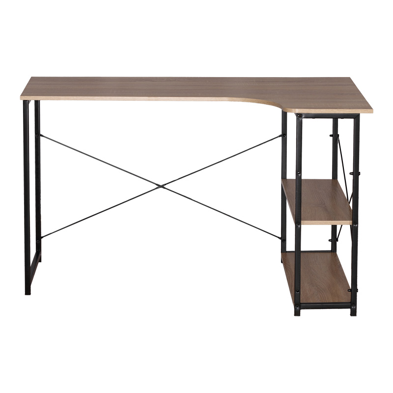 Γωνιακό γραφέιο Art Maison Morlin δεξιά γωνία σε oak απόχρωση με μαύρο μέταλλο 120x73x75εκ Γωνιακό γραφέιο Art Maison Morlin δεξιά γωνία σε oak απόχρωση με μαύρο μέταλλο 120x73x75εκ
