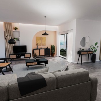 Μπουφές Art Maison Γκροσέτο - Natural Black (150x39x79εκ)
