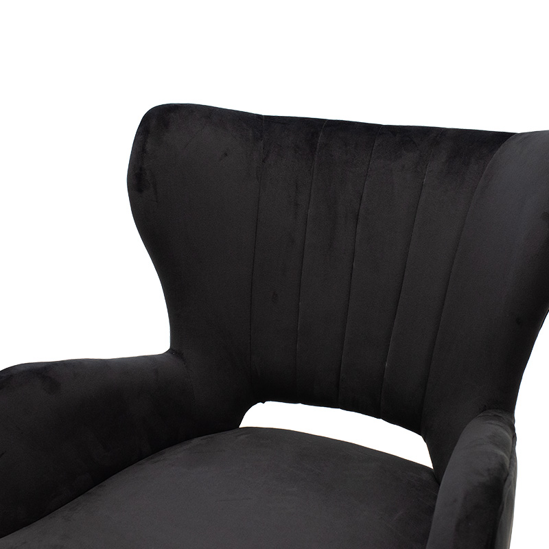 Πολυθρόνα - μπερζέρα Art Maison Carrollton - Black (65x74x90εκ.)