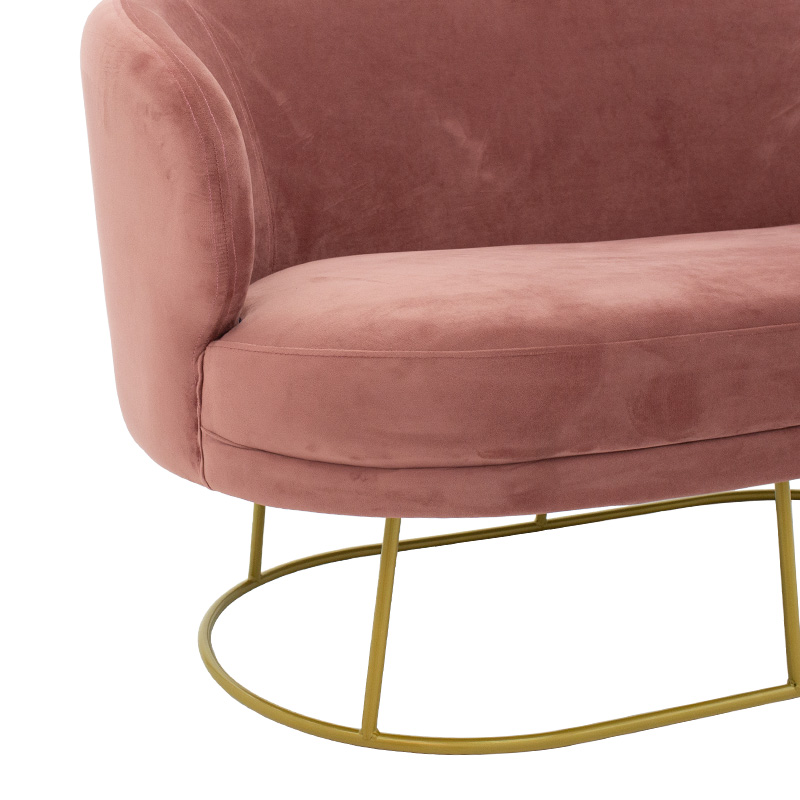 Καναπές διθέσιος Art Maison Cordova - Rotten Apple Gold (132x82x83εκ.)