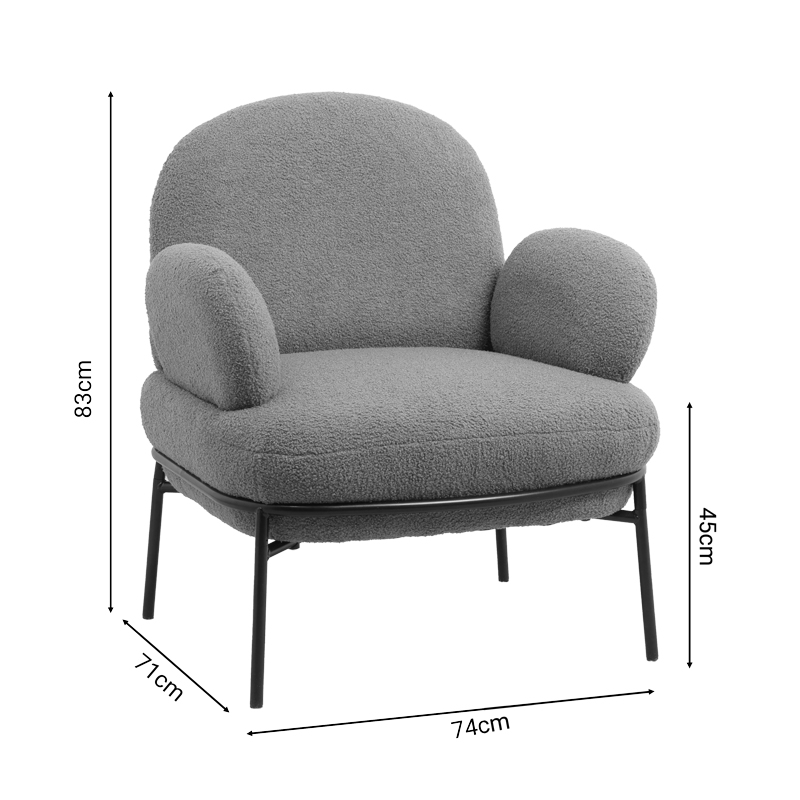 Πολυθρόνα Art Maison Waycross - Brown (74x71x83εκ.)