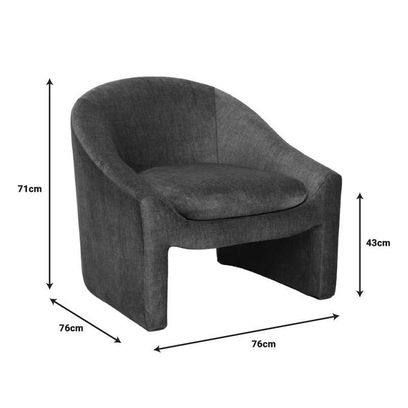 Πολυθρόνα Art Maison Macon - Cream (76x76x71εκ.)