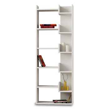 Βιβλιοθήκη Art Maison Como - White (61x22x162εκ)