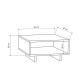 Τραπέζι σαλονιού Art Maison Monza - White Charcoal (60x60x32εκ)