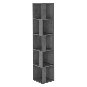 Βιβλιoθήκη Art Maison Lecce - Gray (31,5x31,5x159εκ)