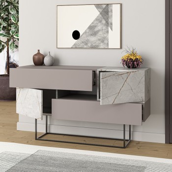Μπουφές Art Maison Mystic - Mocha White Marble (145x40x82εκ.) Μπουφές Art Maison Mystic - Mocha White Marble (145x40x82εκ.)