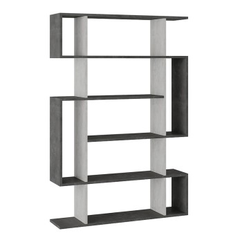 Βιβλιοθήκη Art Maison Guidonia - Gray White (108.5x25.5x161εκ)