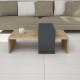 Τραπέζι σαλονιού Art Maison Κερινιόλα - Natural Charcoal (80x50x32εκ)