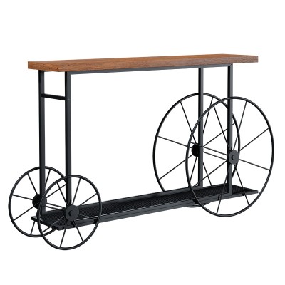 Κονσόλα Art Maison Λενιάνο - Walnut Black (148x28x85εκ)