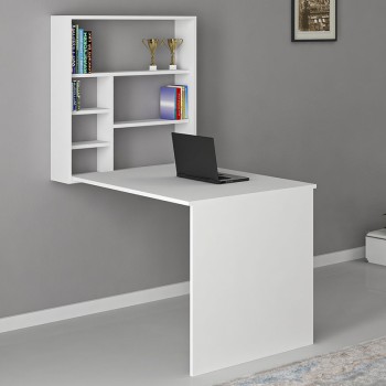 Γραφείο τοίχου ανοιγόμενο Art Maison Volpedo - White (63x90x154εκ.)