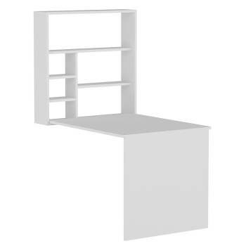 Γραφείο τοίχου ανοιγόμενο Art Maison Volpedo - White (63x90x154εκ.)