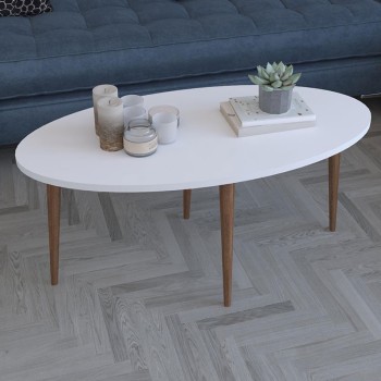 Τραπέζι σαλονιού Art Maison Μάσσα - White Brown (90x45x40εκ)