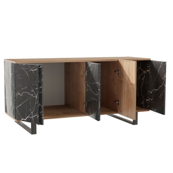 Μπουφές Art Maison Bagheria - Walnut Black (160x40x78.5εκ)