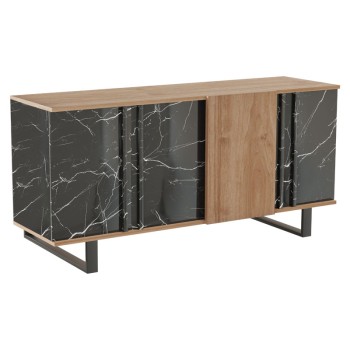 Μπουφές Art Maison Bagheria - Walnut Black (160x40x78.5εκ)