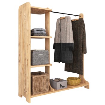 Έπιπλο εισόδου Art Maison Κιάβαρι - Walnut (106x35x128εκ)