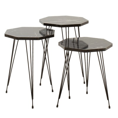Βοηθητικά τραπέζια Art Maison Παβία - Black (33x33x52εκ) Βοηθητικά τραπέζια Art Maison Παβία - Black (33x33x52εκ)