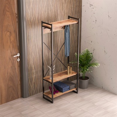 Έπιπλο εισόδου Art Maison Marano - Walnut Black (90x34x180εκ.)