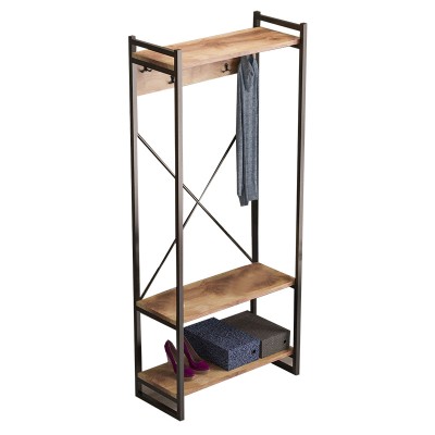 Έπιπλο εισόδου Art Maison Marano - Walnut Black (90x34x180εκ.)