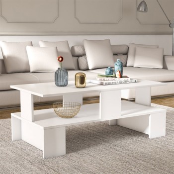 Τραπέζι σαλονιού Art Maison Κρεμόνα - White (120x60x47εκ)