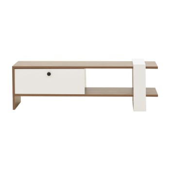 Έπιπλο τηλεόρασης Art Maison Wofford - Walnut White (120x25x37εκ.)