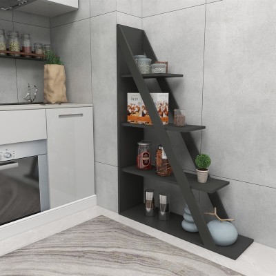 Βιβλιοθήκη Art Maison Parasect σε ανθρακί απόχρωση 100x30x150εκ